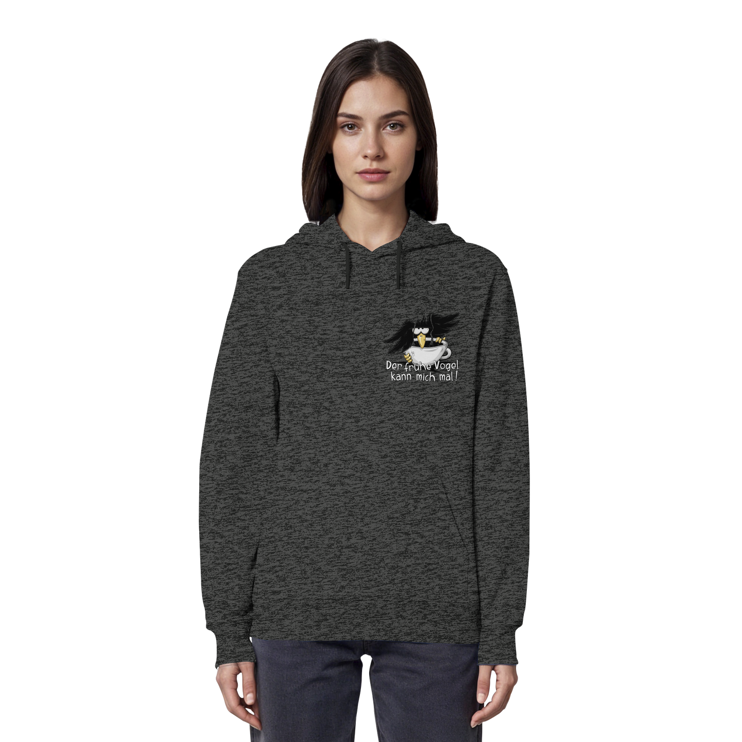 Der frühe Vogel kann mich mal | Kaffee Rabe - Organic Hoodie