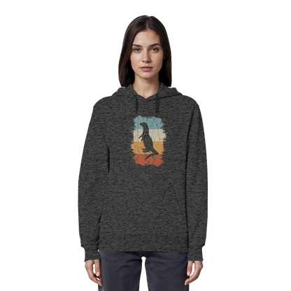 Retro Otter Fischotter Silhouette - Organic Hoodie