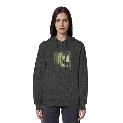 Esel im Zwielicht-Wald - Organic Hoodie