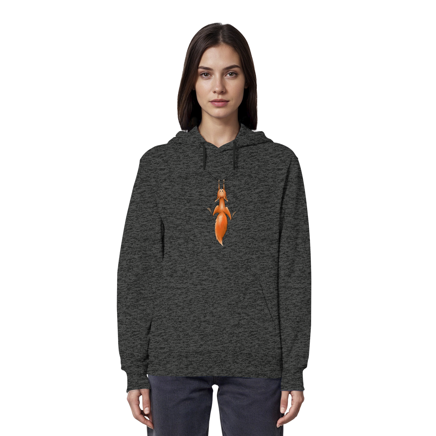 Rotes Eichhörnchen hängt ab - Organic Hoodie