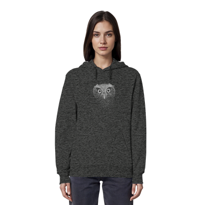 Eule Kritzelkunst Illustration - Organic Hoodie