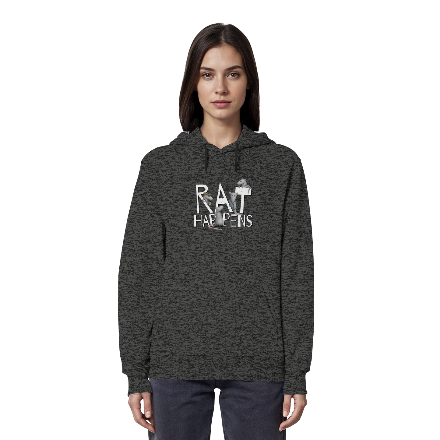 Rat Happens Ratten - Organic Hoodie