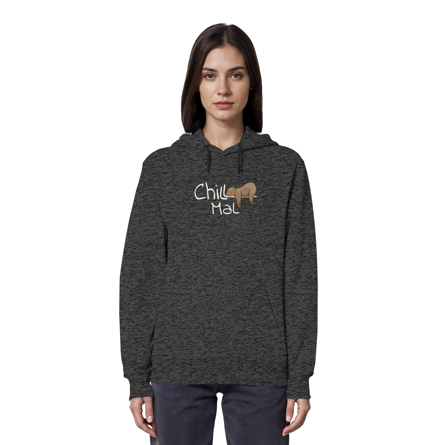 Chill Mal schläfriger Braunbär - Organic Hoodie