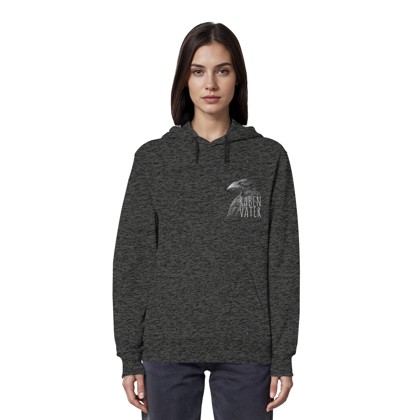 Rabenvater schwarzer Rabe Krähe - Organic Hoodie