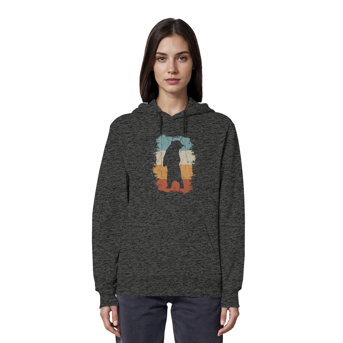 Retro Bären-Silhouette - Organic Hoodie