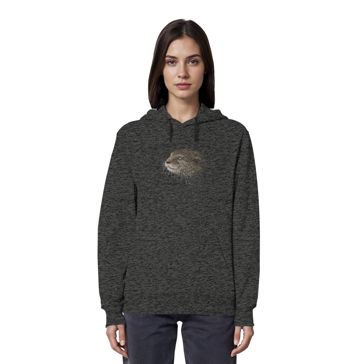 Otter Bleistift Zeichnung KritzelKunst - Organic Hoodie