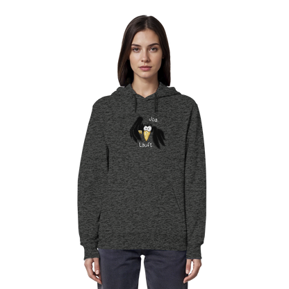 Joa Läuft Krähe gechillter Rabe - Organic Hoodie