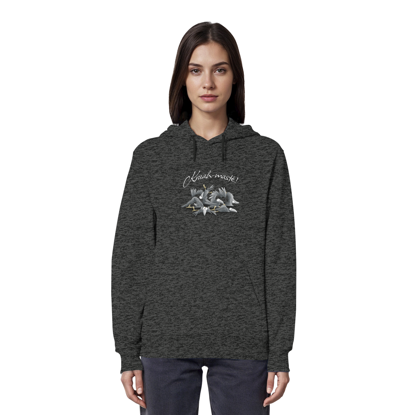 Kraah-masté! Yoga Raben Krähen - Organic Hoodie
