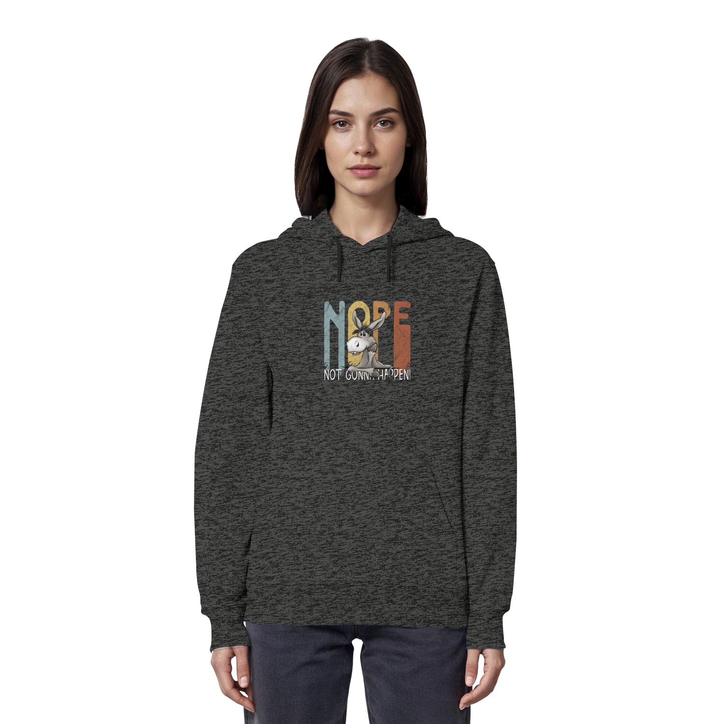 Nope | bockiger Esel - Organic Hoodie