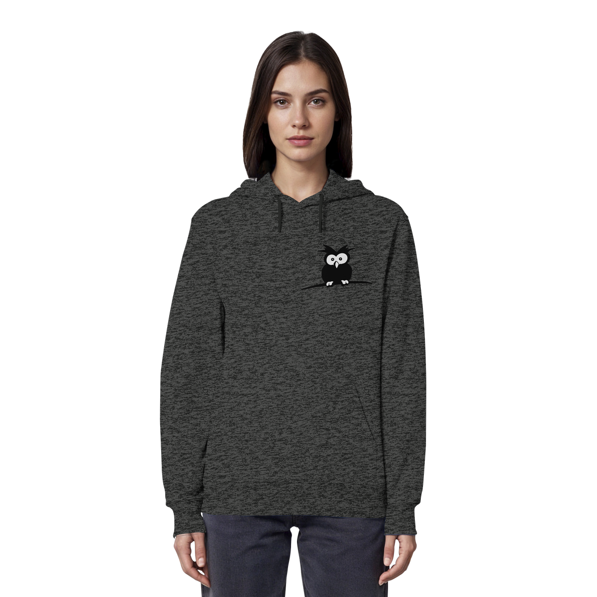 Kleine struppige Eule - Organic Hoodie