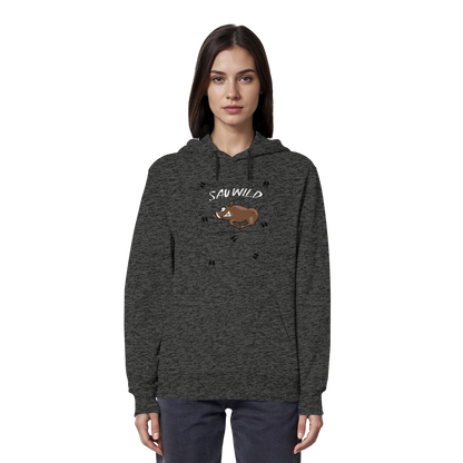 Sauwild wilde Sau | Wildschwein Keiler - Organic Hoodie