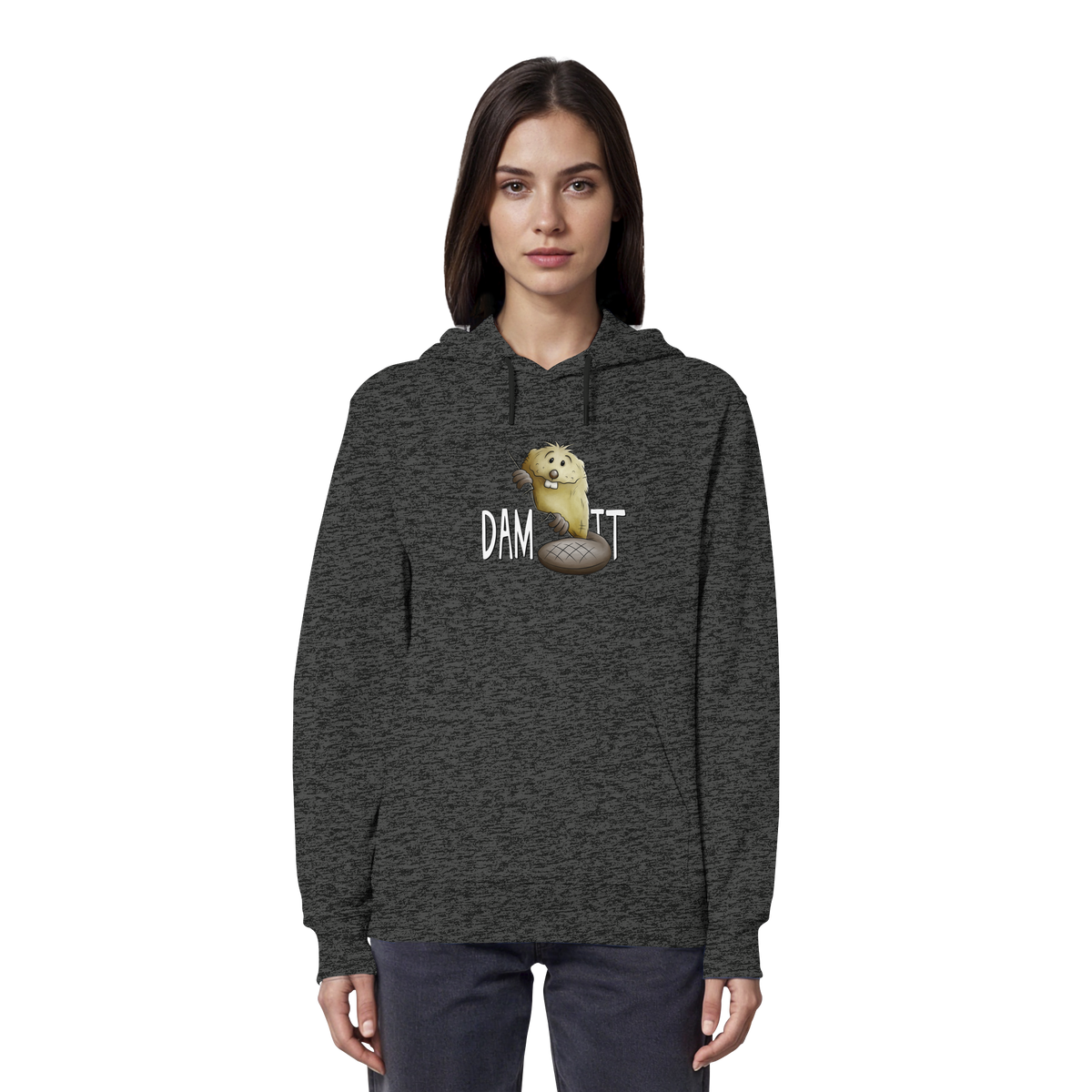 Dam It Verdammt Lustiger Biber - Organic Hoodie