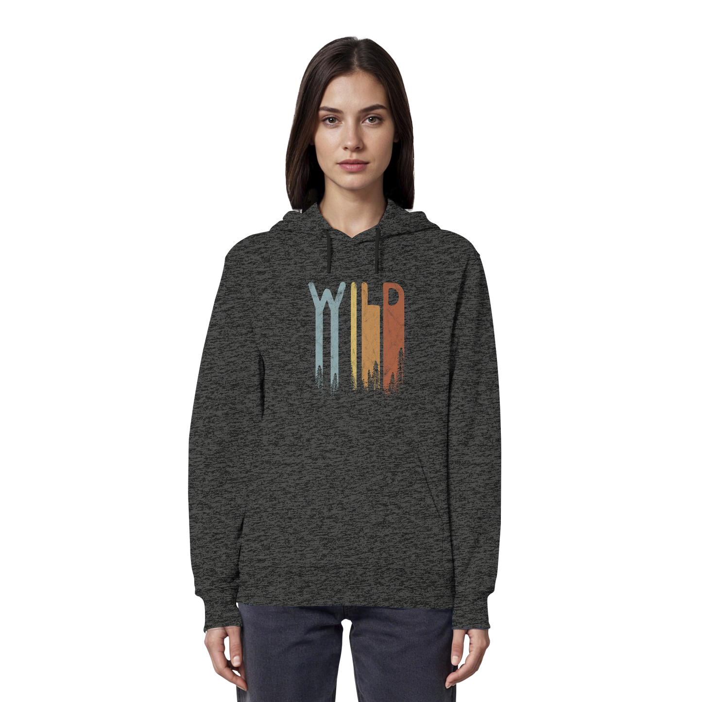 Wild Retro Schriftzug - Organic Hoodie