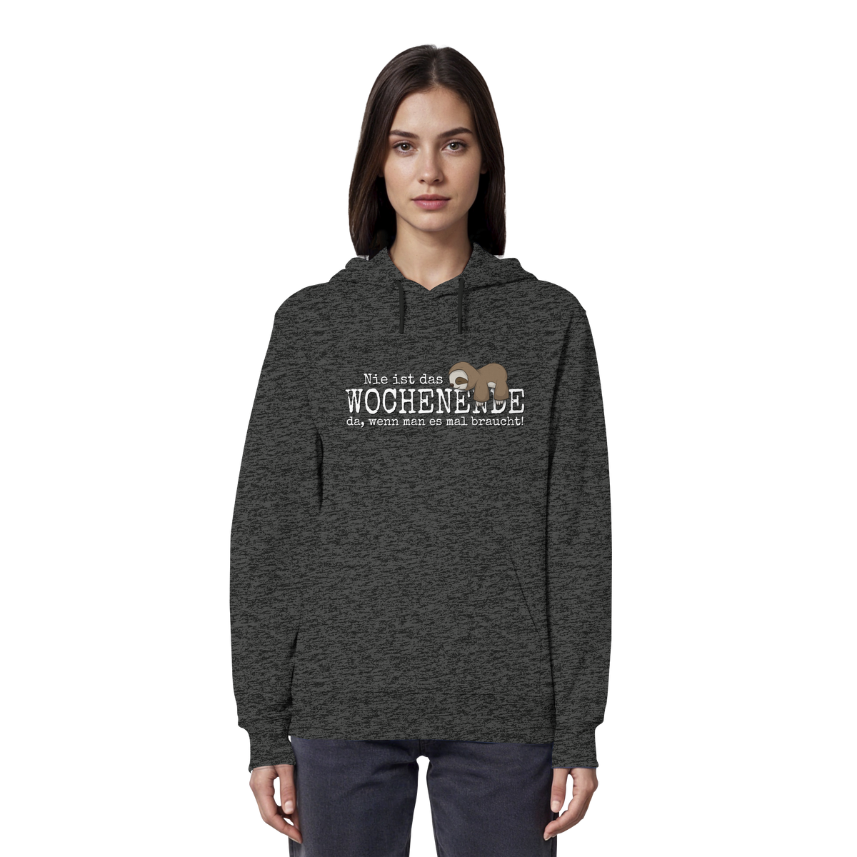 Kawaii Faultier Wochenende - Organic Hoodie