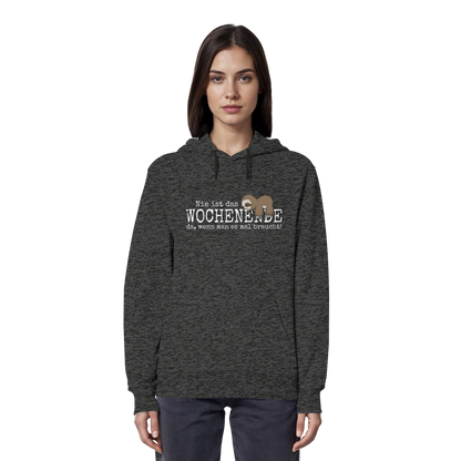 Kawaii Faultier Wochenende - Organic Hoodie