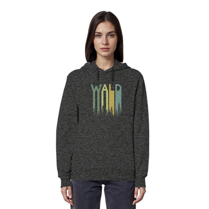 Wald Retro Forst Schriftzug - Organic Hoodie