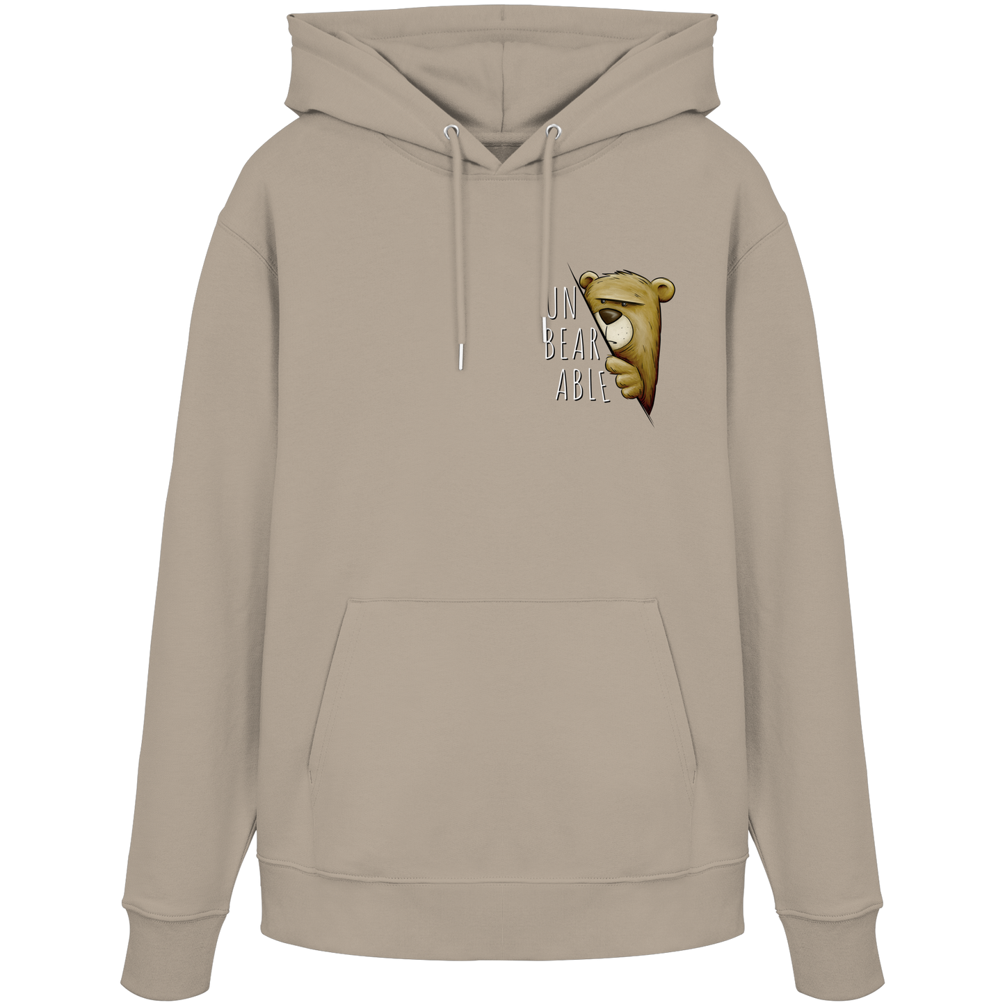 Unbearable – Unerträglich Bär - Organic Hoodie