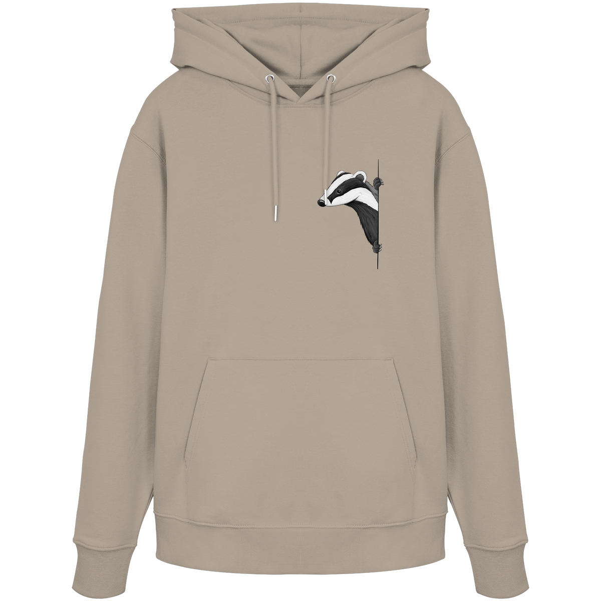 Lässiger Dachs Meister Grimbart - Organic Hoodie