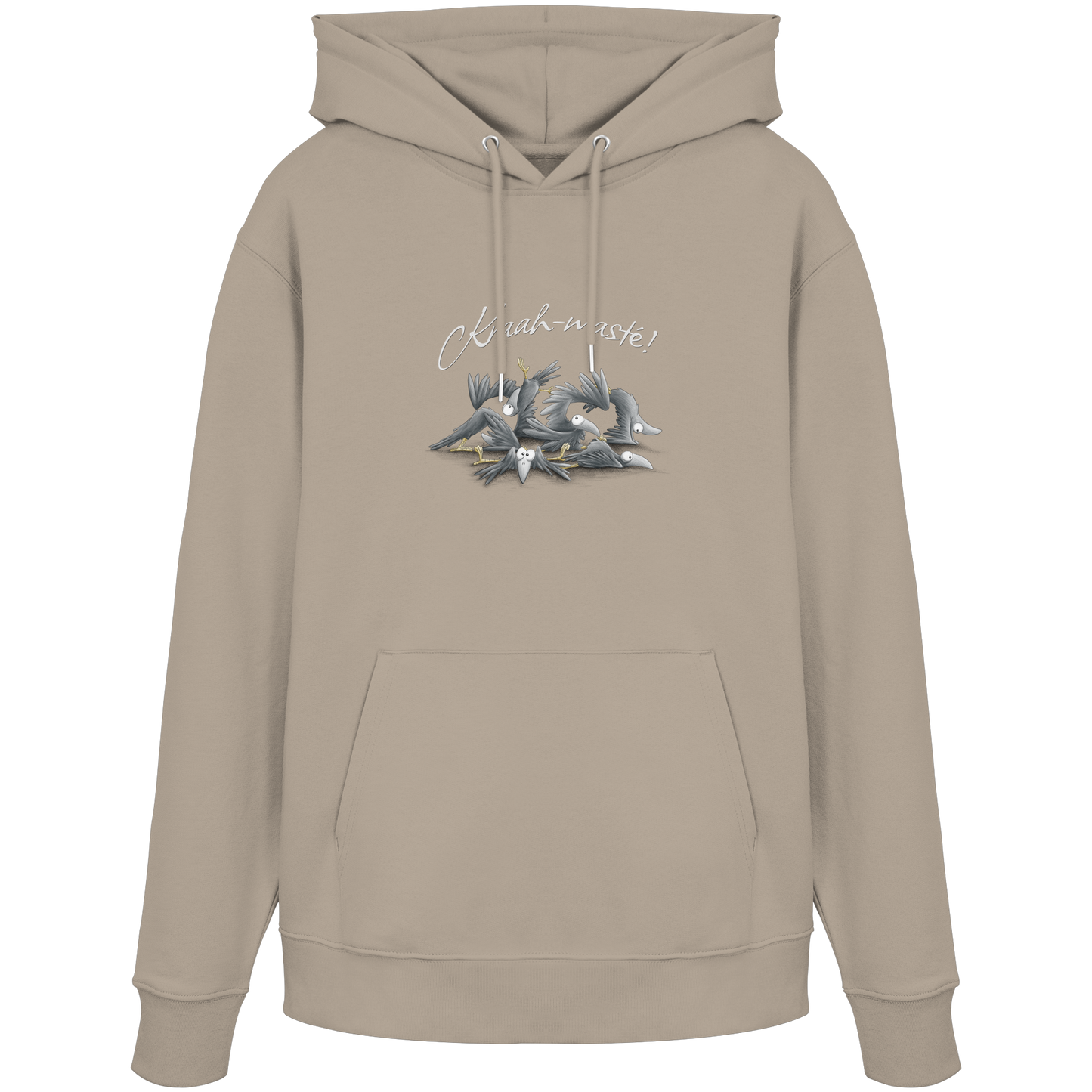 Kraah-masté! Yoga Raben Krähen - Organic Hoodie