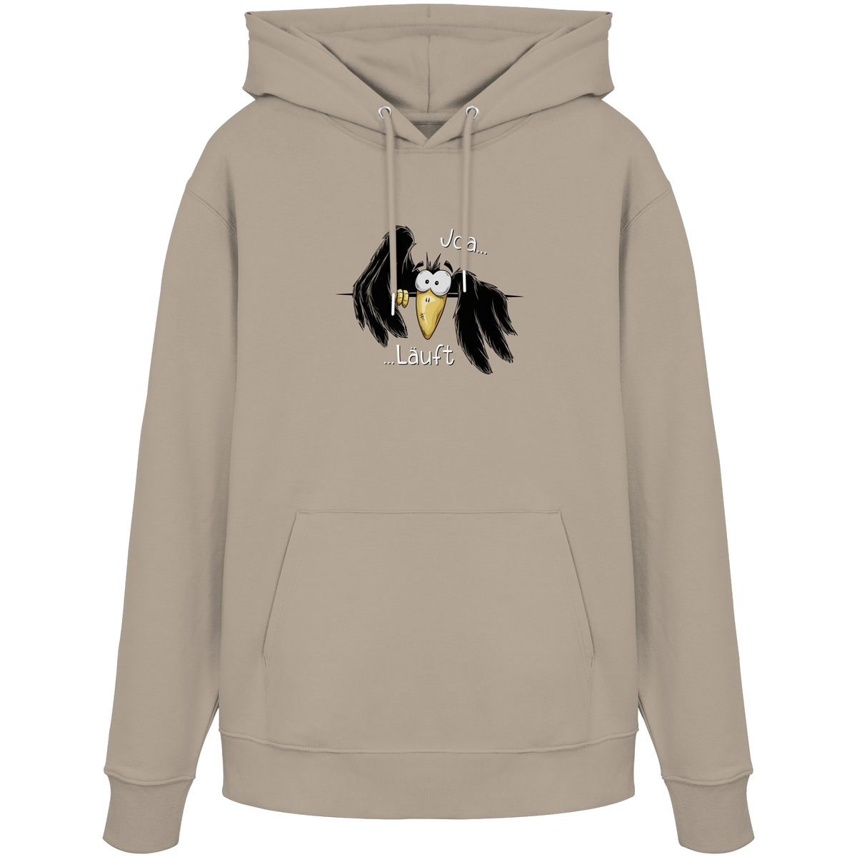 Joa Läuft Krähe gechillter Rabe - Organic Hoodie