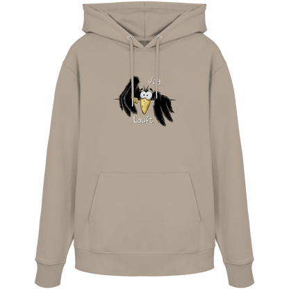 Joa Läuft Krähe gechillter Rabe - Organic Hoodie