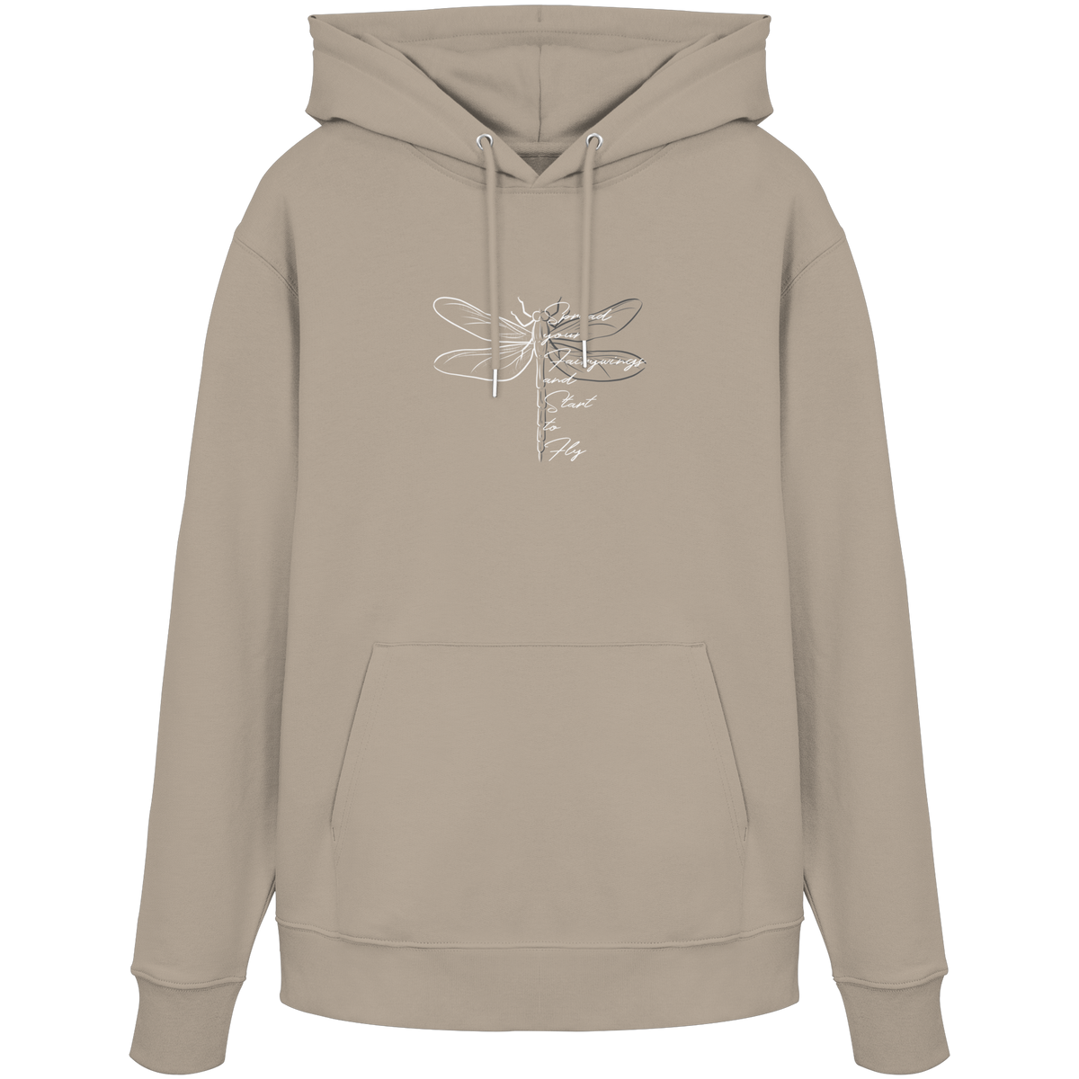 Breite die Flügel aus und flieg los | Libelle - Organic Hoodie