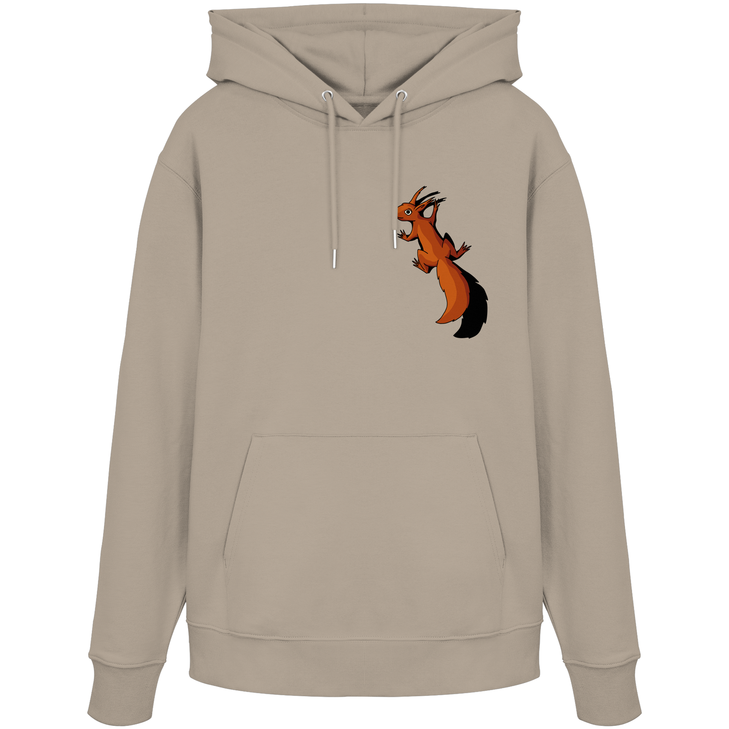 Süßes Eichhörnchen klettert - Organic Hoodie
