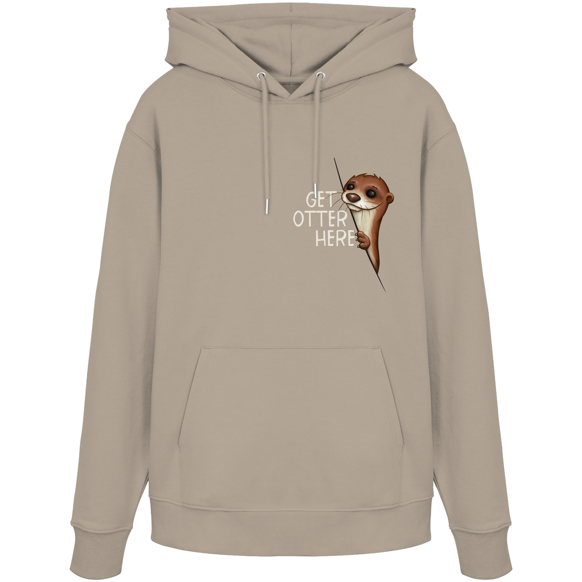 Get Otter Here | Lustiger Otter Kalauer - Organic Hoodie