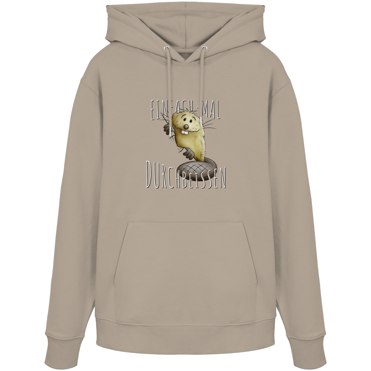 Einfach mal Durchbeissen Biber - Organic Hoodie