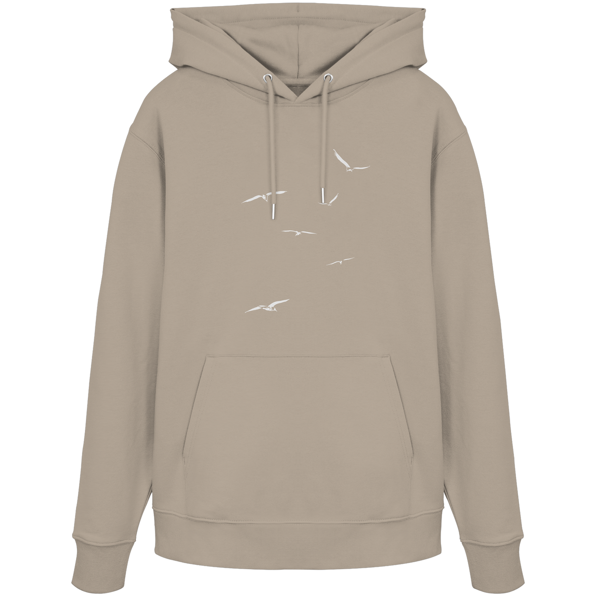 Vogelschwarm – Traum vom Fliegen - Organic Hoodie