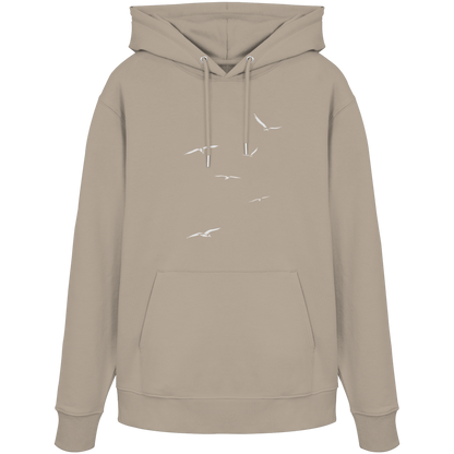 Vogelschwarm – Traum vom Fliegen - Organic Hoodie