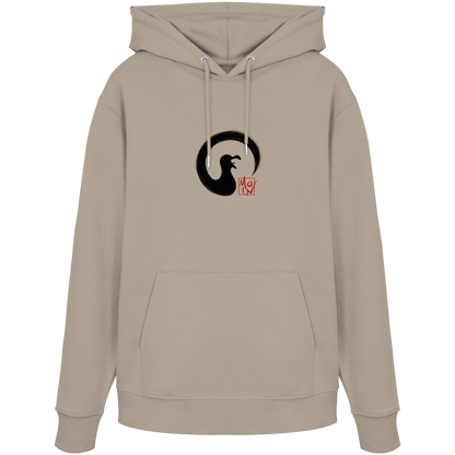 Moin kreischende japanische Enso Möwe - Organic Hoodie