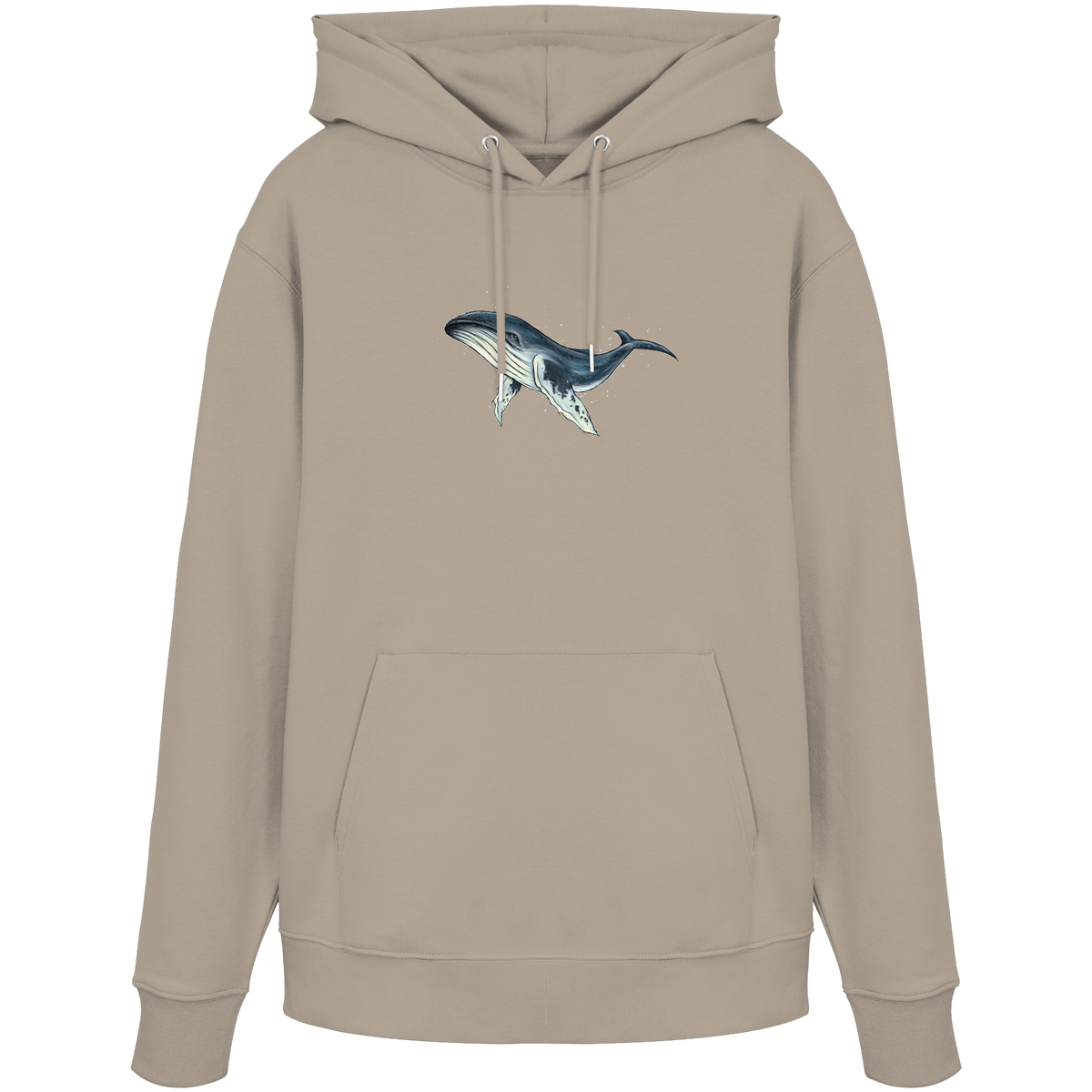 Tiefsee Ozean-Riese Buckelwal - Organic Hoodie