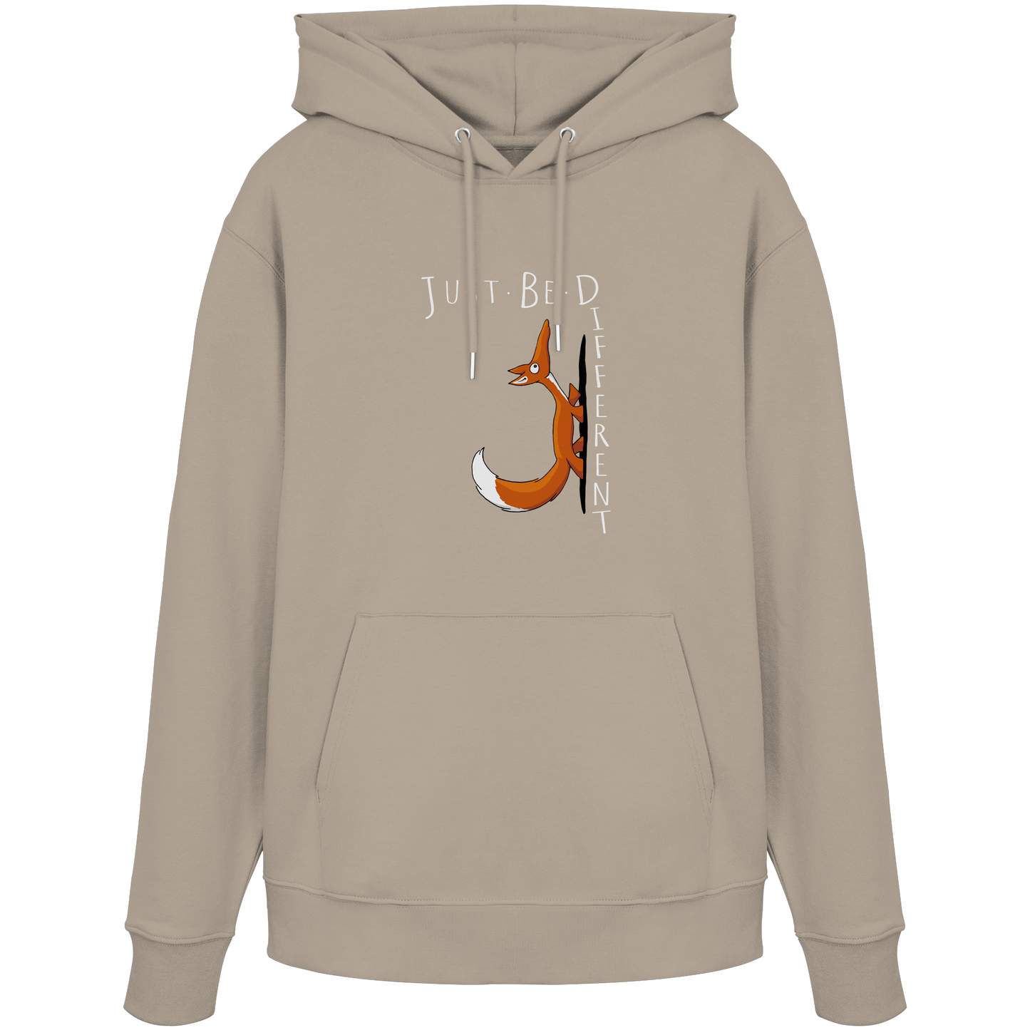 Just Be Different | Sei Anders, kleiner Fuchs - Organic Hoodie