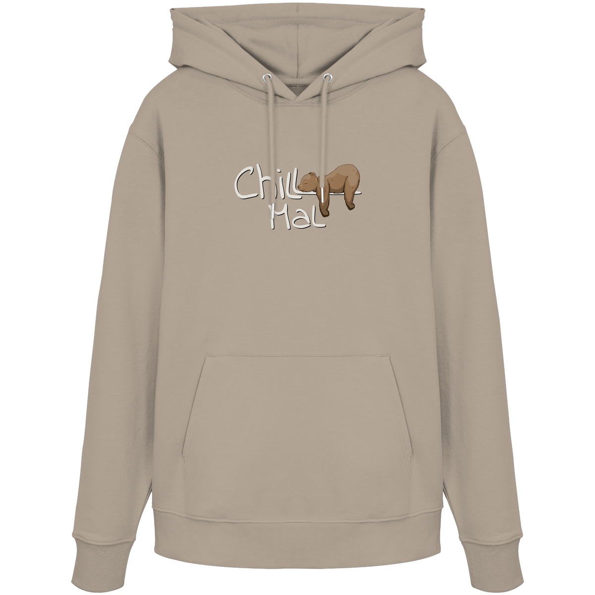 Chill Mal schläfriger Braunbär - Organic Hoodie