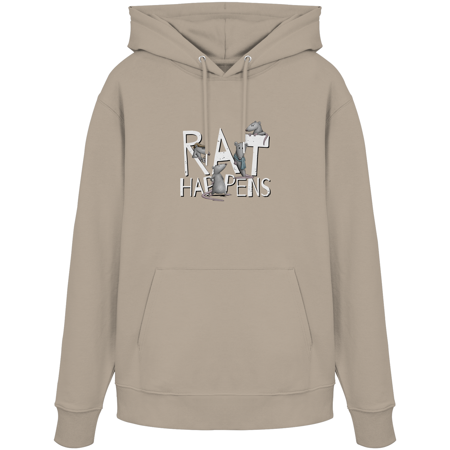 Rat Happens Ratten - Organic Hoodie