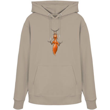 Rotes Eichhörnchen hängt ab - Organic Hoodie