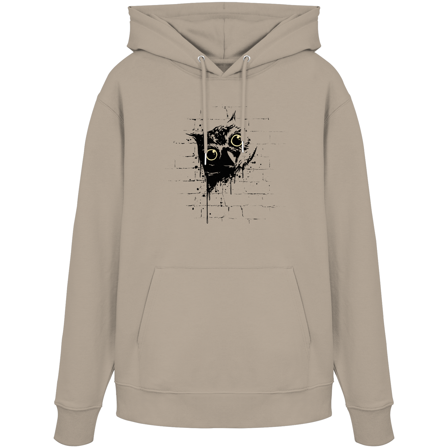 Lässige Street Art Eule - Organic Hoodie