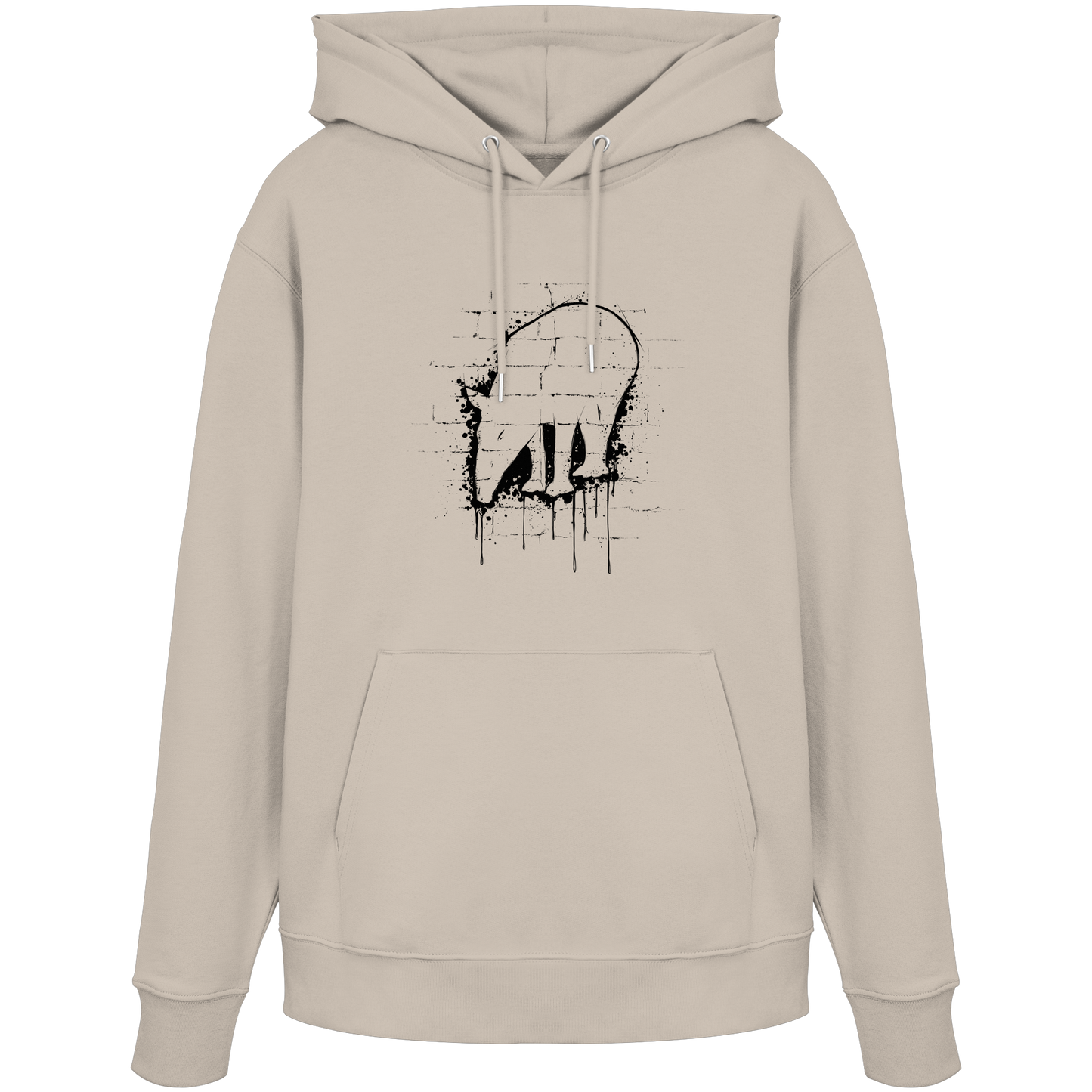 Urban Street Art Tapir Silhouette - Organic Hoodie