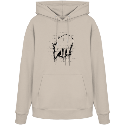 Urban Street Art Tapir Silhouette - Organic Hoodie