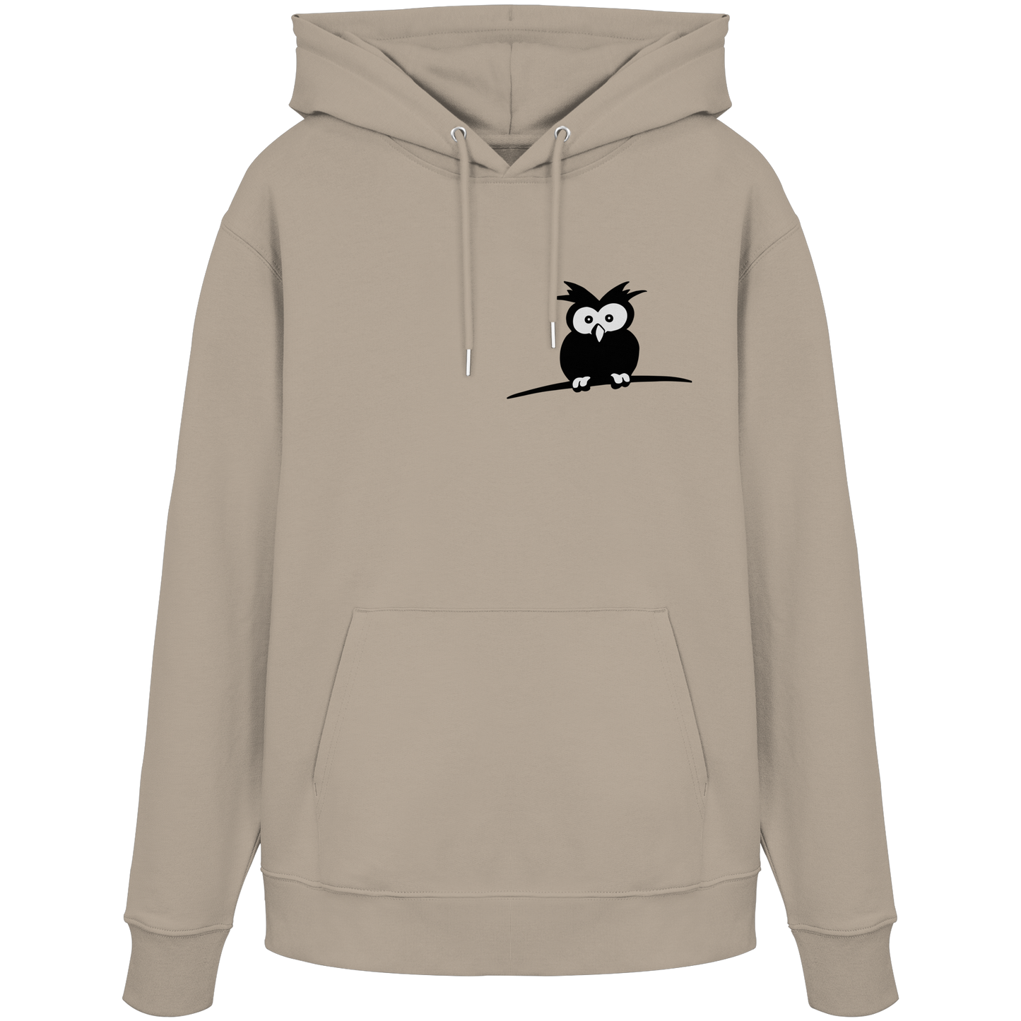 Kleine struppige Eule - Organic Hoodie