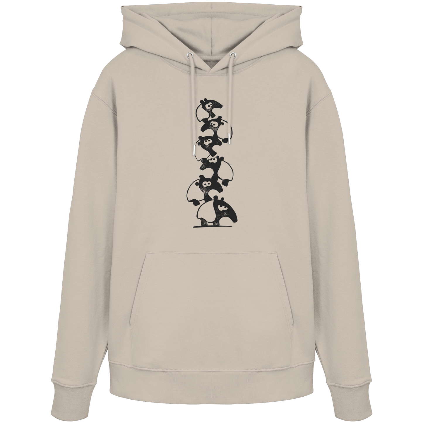 Lustiger Haufen aus Schabracken-Tapiren - Organic Hoodie