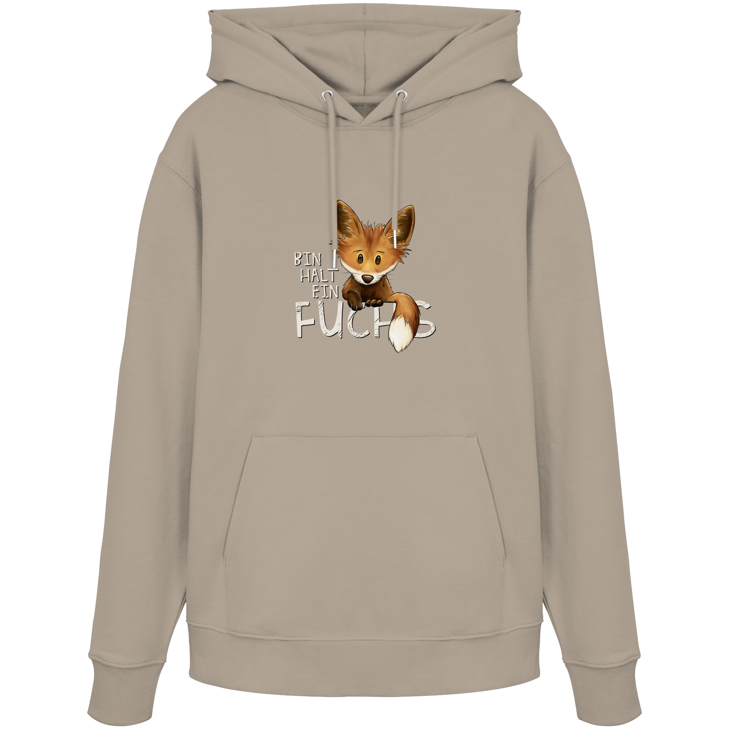 Bin halt ein Fuchs - Organic Hoodie