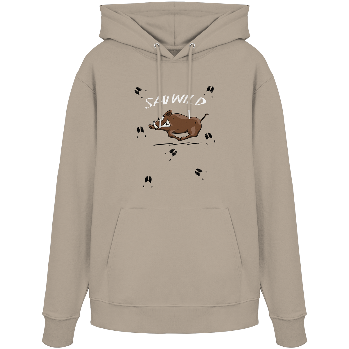 Sauwild wilde Sau | Wildschwein Keiler - Organic Hoodie