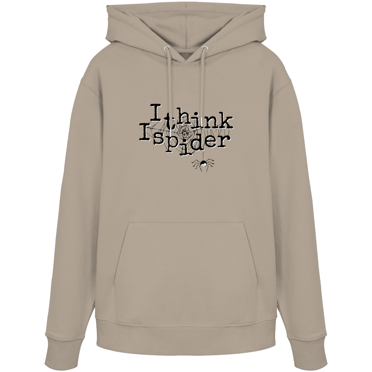 I think I spider - Spinne - Organic Hoodie