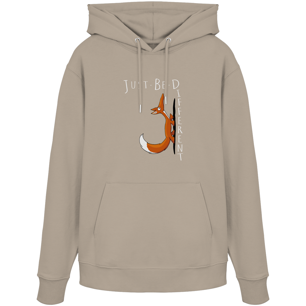 Just Be Different | Sei Anders, kleiner Fuchs - Organic Hoodie