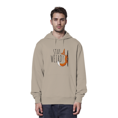 Stay Weird! Schräger Fuchs - Organic Hoodie