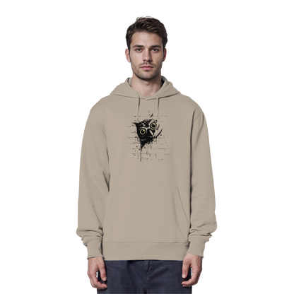 Lässige Street Art Eule - Organic Hoodie