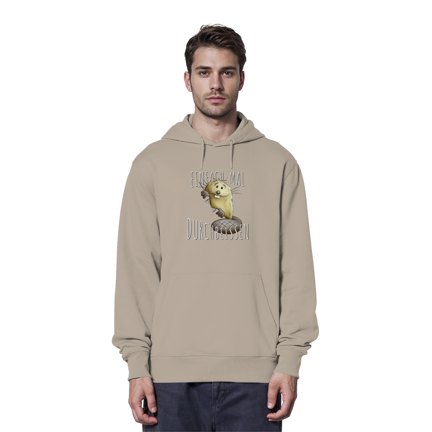 Einfach mal Durchbeissen Biber - Organic Hoodie