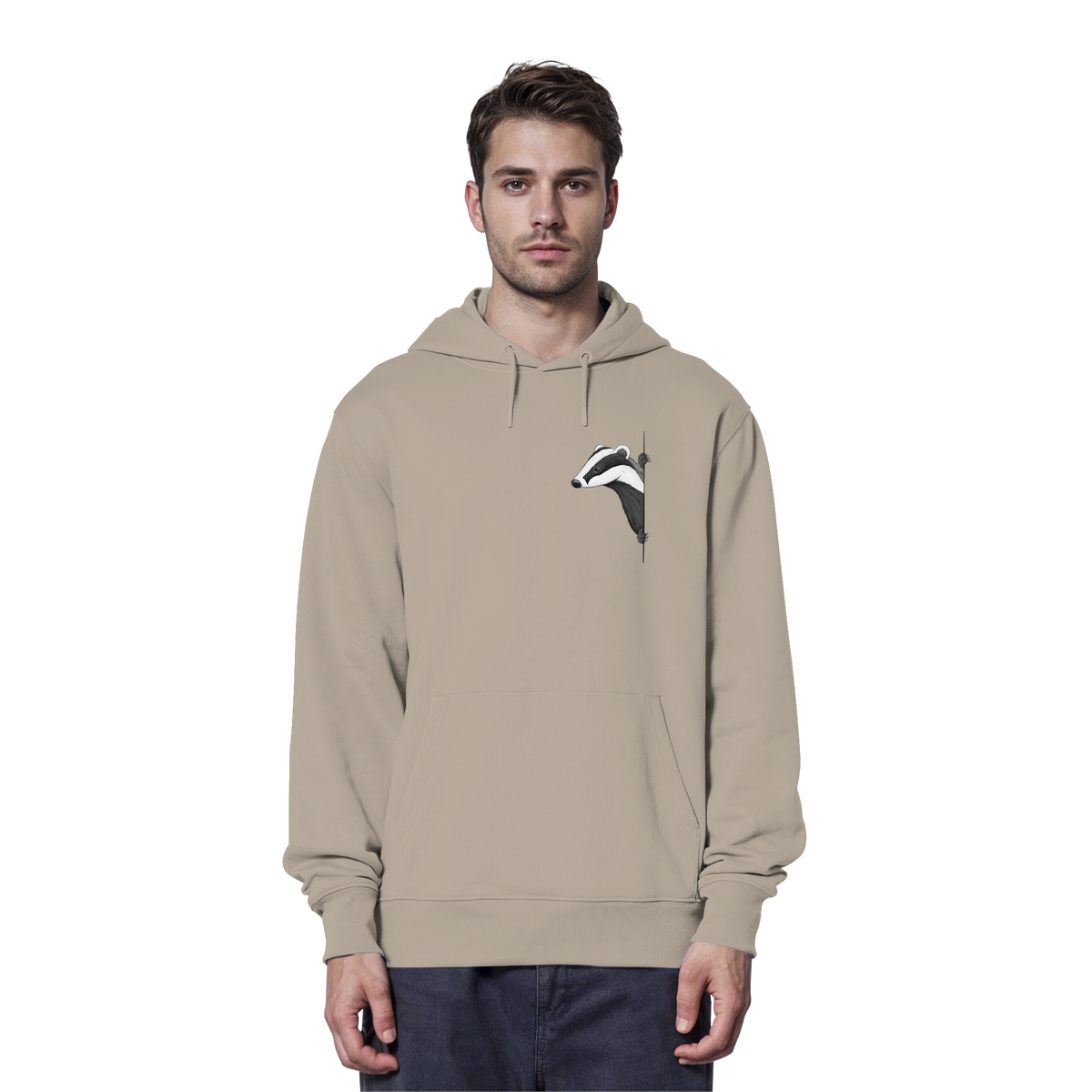 Lässiger Dachs Meister Grimbart - Organic Hoodie